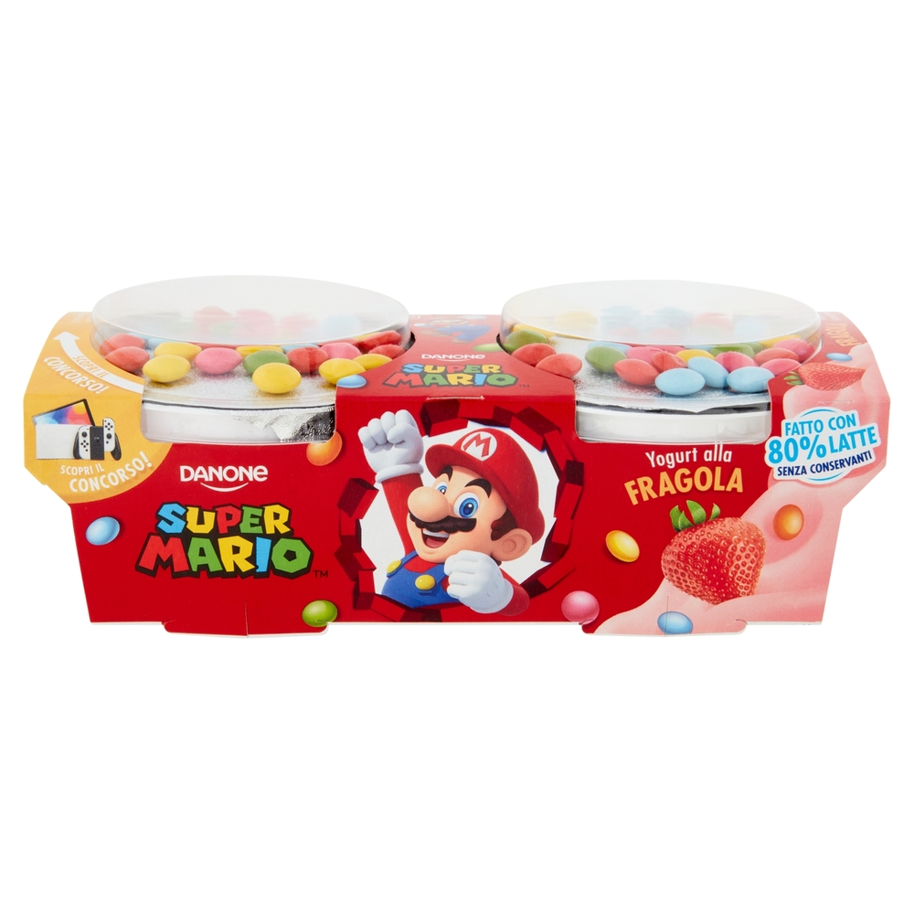 Yogurt alla Fragola Super Mario, 2x110 g